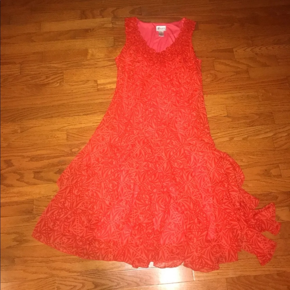 Bethany Wedding Guest Dress with Flowers & Ruffles